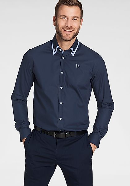 Bruno Banani Langarmhemd Button-down-Kragen, das perfekte günstig online kaufen