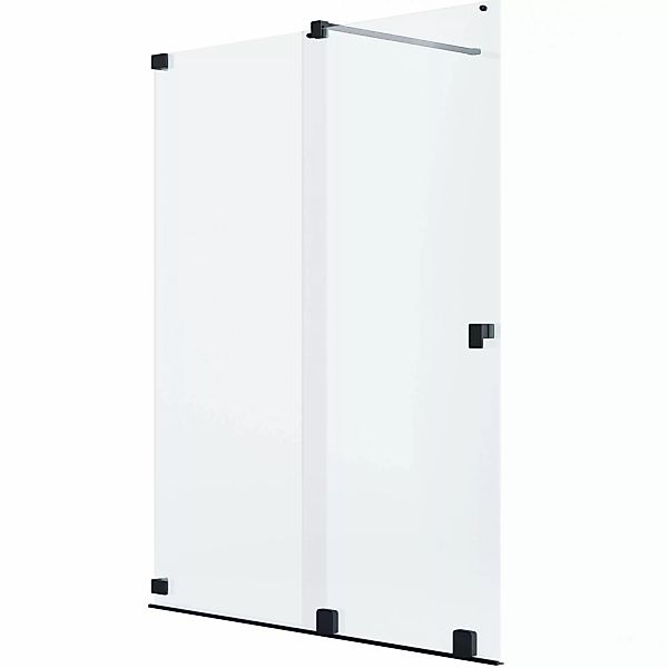 Schöner Wohnen Dusch-Schiebetür Walk-In Schwarzmatt 130 cm x 200 cm DIN L günstig online kaufen