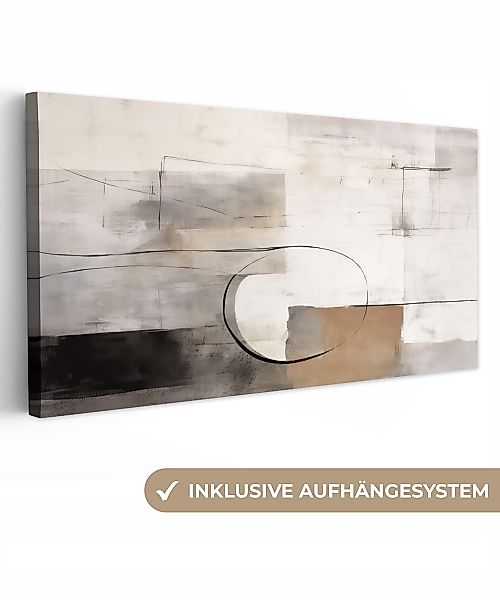 OneMillionCanvasses® Leinwandbild Panorama Abstrakte Kunst - günstig online kaufen