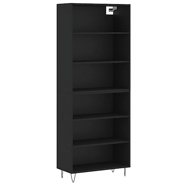 vidaXL Highboard Schwarz 69,5x32,5x180 cm Holzwerkstoff 3189566 günstig online kaufen