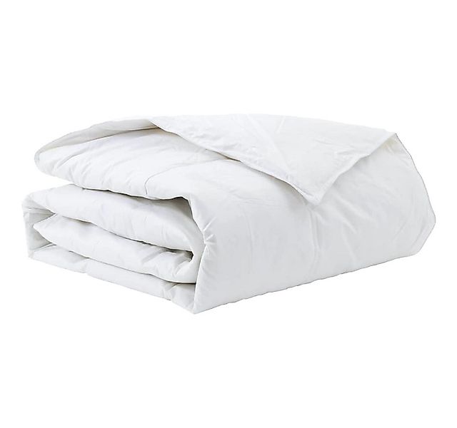 vidaXL Baumwollbettdecke Winterbettdecke Weiß 135 x 220 cm Feder, Bezug: Ba günstig online kaufen