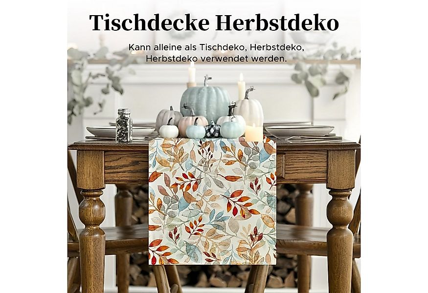 Refttenw Tischläufer Herbst Tischläufer,Tisch Dekoration,Herbstlaub Tischde günstig online kaufen