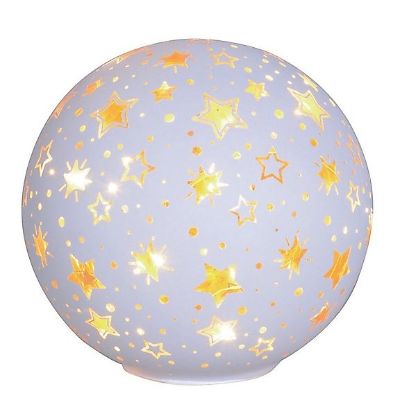 Trend Line Dekofigur TrendLine LED Kugel weiß Ø 15 cm warmweiß mit günstig online kaufen