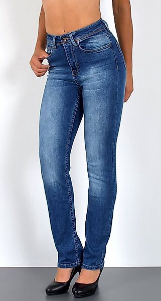 ESRA Straight-Jeans G700 High Waist Straight Fit Jeans Damen, bis Übergröße günstig online kaufen