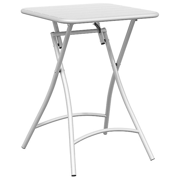 vidaXL Gartentisch Gartentisch Klappbar Weiß 55x55x73 günstig online kaufen
