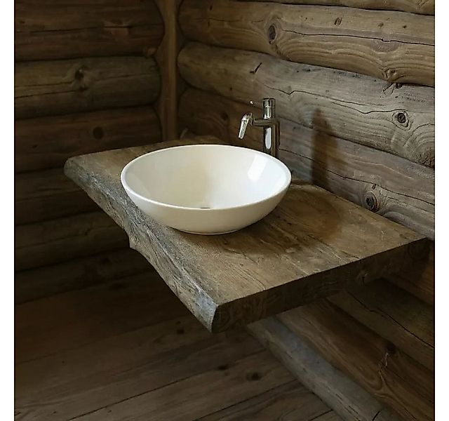 KEINerlei® Waschtischplatte Dunkle Eiche Massive Holz günstig online kaufen