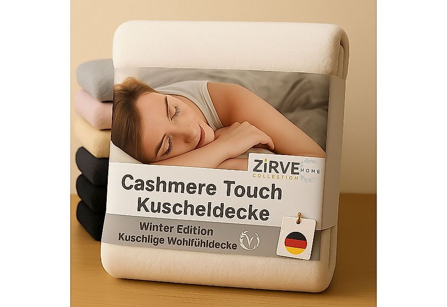 Wohndecke Kuscheldecke, ZIRVEHOME, CashmereTouch Wohndecke Fleece decke Kus günstig online kaufen
