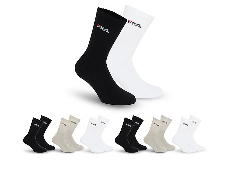 Fila Basicsocken, (6er Pack), mit eingestrickem Logo günstig online kaufen