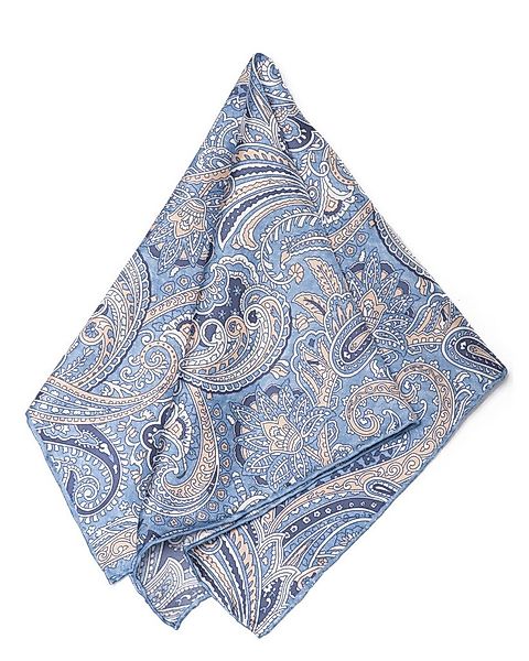 MayTree Seidentuch Herren handrolliert aus Twill-Seide, 53x53 Paisley hellb günstig online kaufen