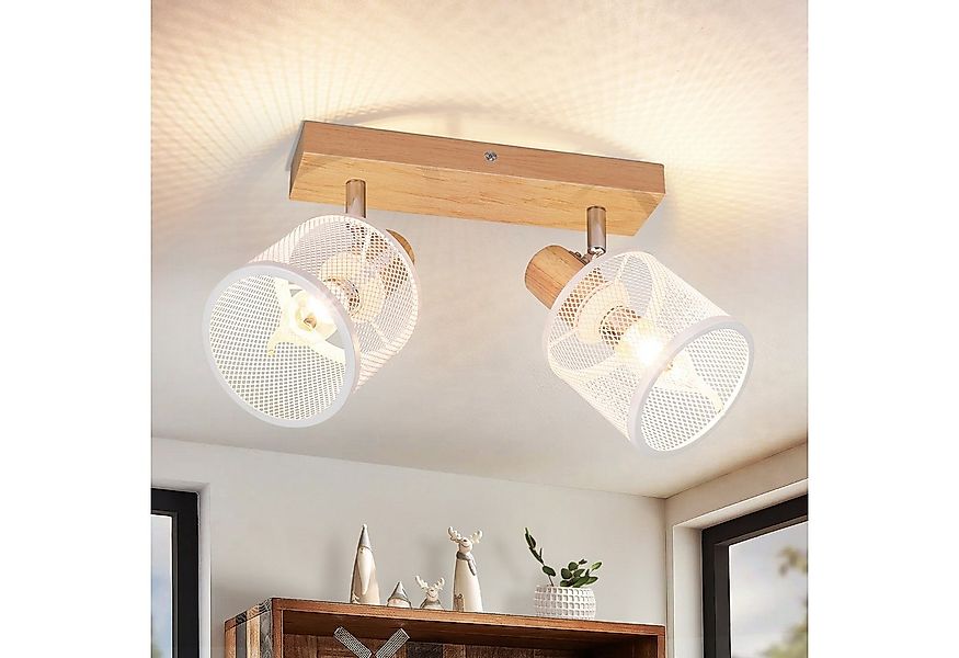 ZMH Deckenstrahler 2 Flammig E14 Vintage Schwarz/Weiß Küchenlampe Wohnzimme günstig online kaufen