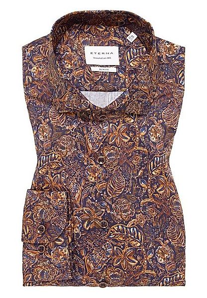 Eterna Businesshemd - Freizeithemd mit AOP - Twill-Hemd Langarm - Slim Fit günstig online kaufen