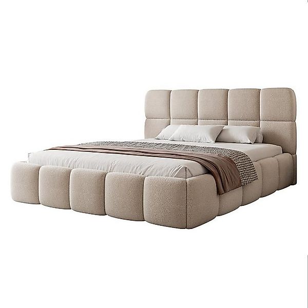 Compleo Polsterbett Stauraumbett modern CLOUDY, Komfortbett, Modernes Polst günstig online kaufen