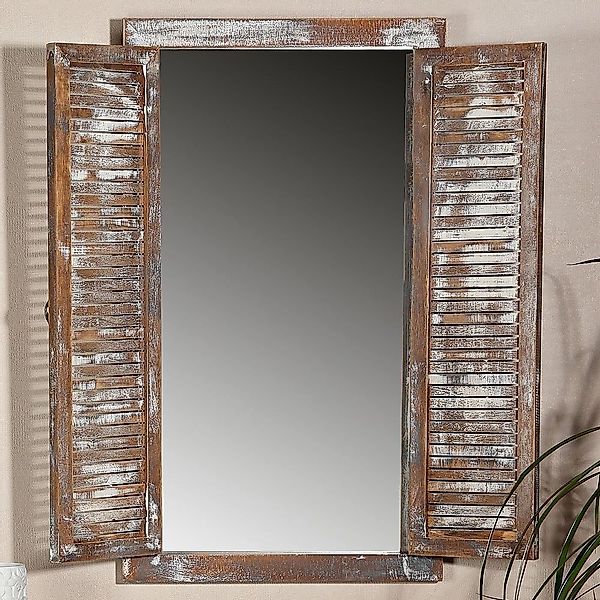 Melko Wandspiegel Wandspiegel Dekospiegel mit Fensterladen günstig online kaufen