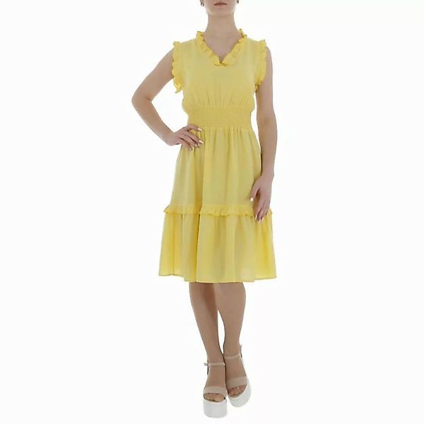 Ital-Design Sommerkleid Damen Freizeit Stufenkleid (85941319) Rüschen Somme günstig online kaufen