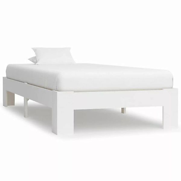 möbelando Bett Presseck (L/B/H: 213x95x30 cm), aus Kiefernholz in Weiß günstig online kaufen