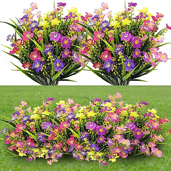 Kunstblumenstrauß Outdoor Kunstpflanze,Künstliche Frühlingsgras-Gänseblümch günstig online kaufen