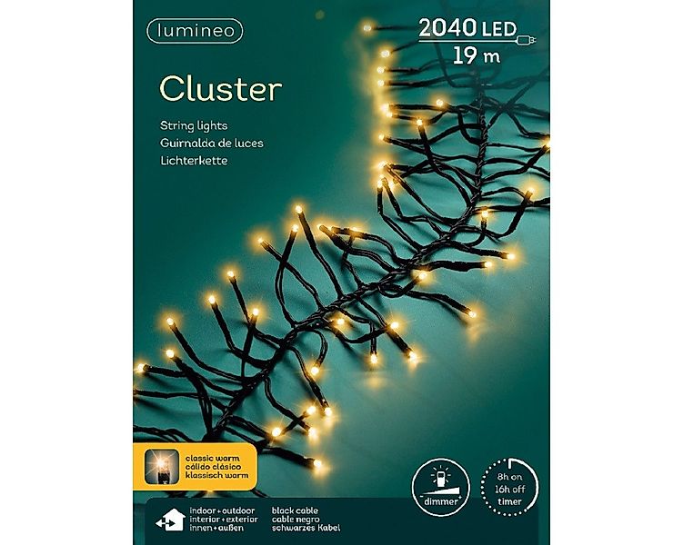 Kaemingk LED-Lichterkette LED Clusterbeleuchtung Outdoor L.1900cm günstig online kaufen