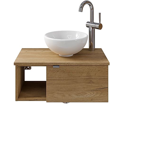 Pelipal Einzelwaschtisch Serie 6915-EAN 61 cm Eiche mit Softclose günstig online kaufen