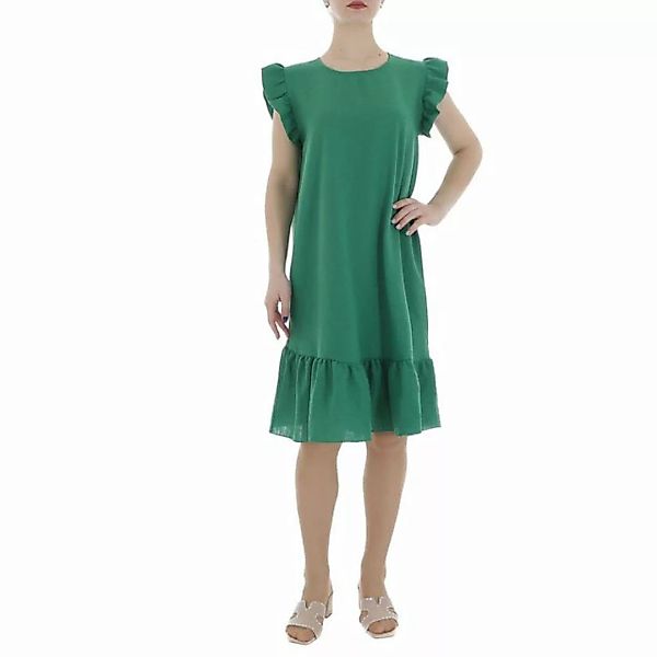 Ital-Design Sommerkleid Damen Freizeit (86164366) Rüschen Kreppoptik/gesmok günstig online kaufen