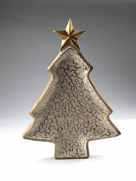 AM Design Dekoteller "aus Holz" 2er Set Ø: 2,5 cm günstig online kaufen