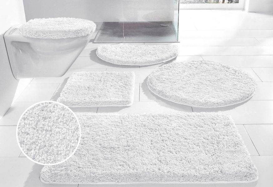 my home Badematte "Sanremo, Badvorleger, Badezimmer Teppich, sehr weich" Hö günstig online kaufen