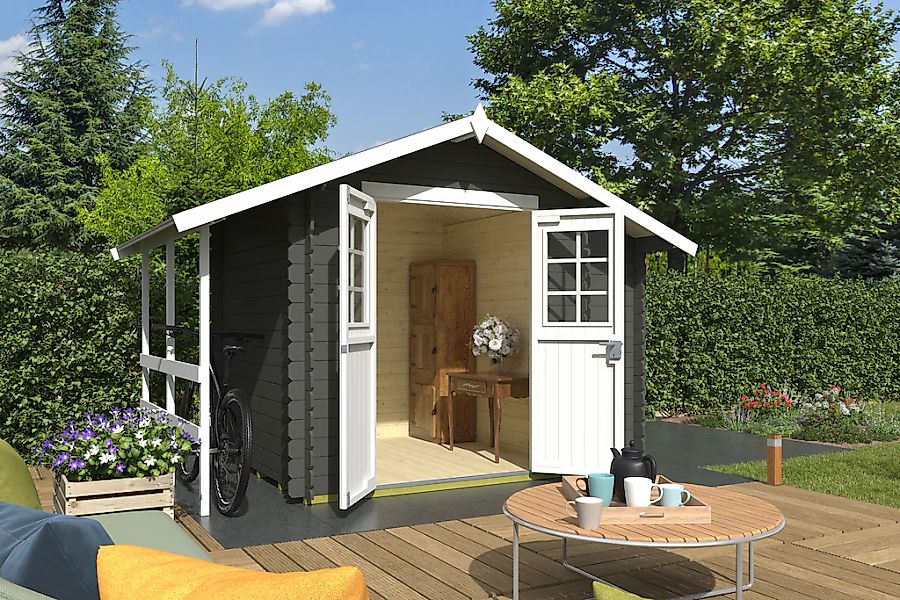 Nordic Holz Gartenhaus "Vilano 1", mit 3 getrennten Bereiche günstig online kaufen