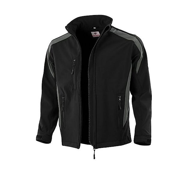 Qualitex Workwear Softshelljacke Softshelljacke schwarz/grau, Gr. XXL günstig online kaufen