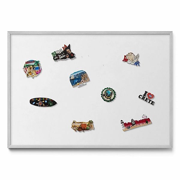 Tulup Magnettafel Dekoratives Magnetboard aus Metall Farbe Weiß 100x70 cm M günstig online kaufen