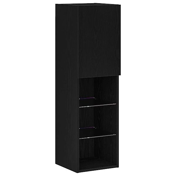 vidaXL TV-Schrank Schwarz 30,5 x 30 x 102 cm Holzwerkstoff 862198 günstig online kaufen