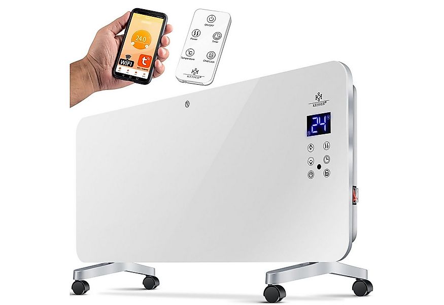 KESSER Heizgerät, 2000 W, Elektro Glasheizung Konvektor Elektroheizung Heiz günstig online kaufen