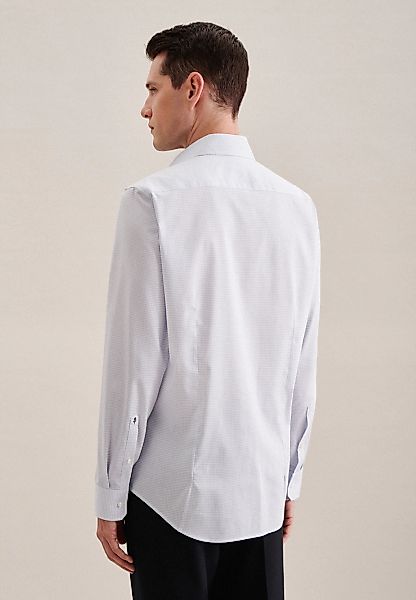 seidensticker Businesshemd "Slim" Slim Langarm Kentkragen Druck günstig online kaufen