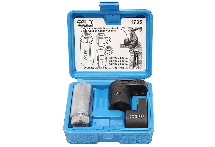 CCLIFE Multitool 3tlg Lambdasonden Schlüssel Lambdasonde Nuss Steckschlüsse günstig online kaufen