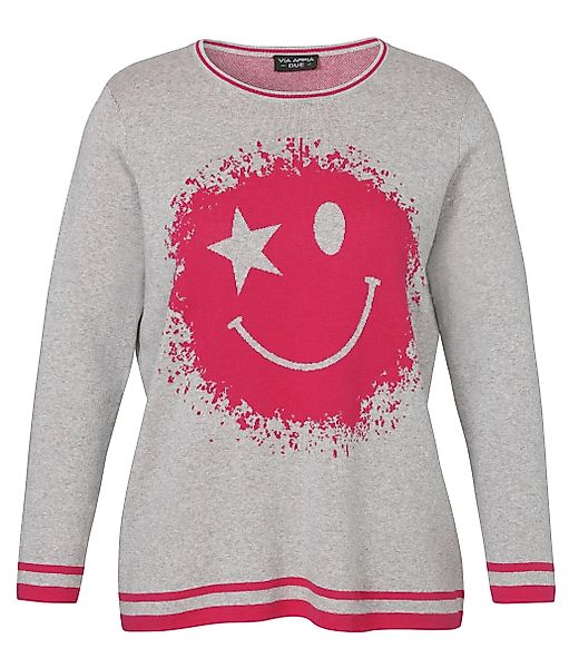 VIA APPIA DUE Rundhalspullover mit grafischem günstig online kaufen