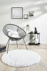 my home Fellteppich "Alpa" rund 35 mm Höhe Kunstfell, Uni Farben, sehr weic günstig online kaufen