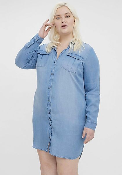 Vero Moda Curve Jeanskleid VMSILA LS günstig online kaufen