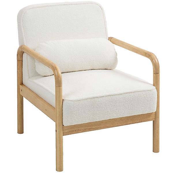 HOMCOM Sessel Wohnzimmer Loungesessel mit Armlehnen, Holzbeine, Großen und günstig online kaufen