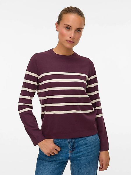 Vero Moda Rundhalspullover "VMSABA PLAIN LS O-NECK PULLOVER GA NOOS" günstig online kaufen