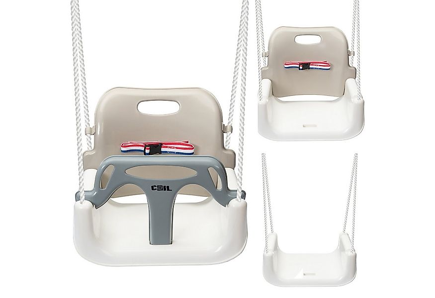 COIL Babyschaukel Schaukel 3in1, Gartenschaukel,Rückenlehne und Anschnallgu günstig online kaufen