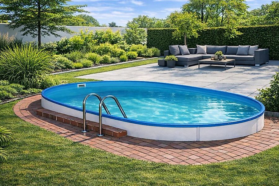 KONIFERA Ovalpool "LANZAROTE 3" für den Volleinbau, in verschiedenen Größen günstig online kaufen