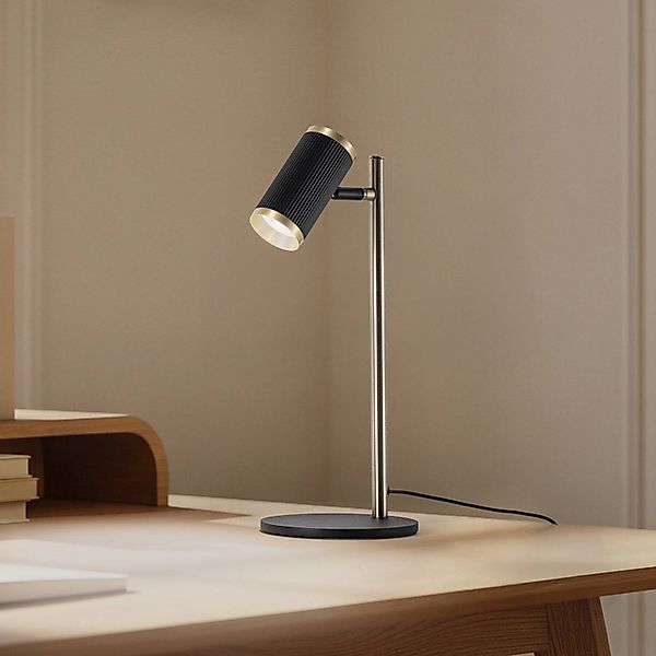 Tischleuchte Lume, schwarz/gold antik, Höhe 42 cm, Metall günstig online kaufen