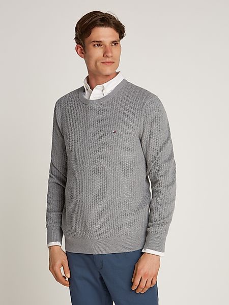 Tommy Hilfiger Strickpullover HERRINGBONE STRUCTURE C günstig online kaufen