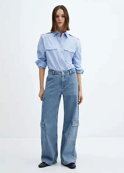 Loose-Cargo-Jeans mit Taschen günstig online kaufen
