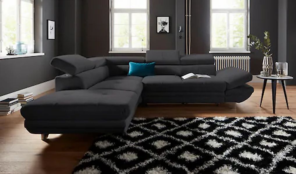 COTTA Ecksofa »Enterprise L-Form«, mit Arm- & Kopfteilverstellung, wahlweis günstig online kaufen