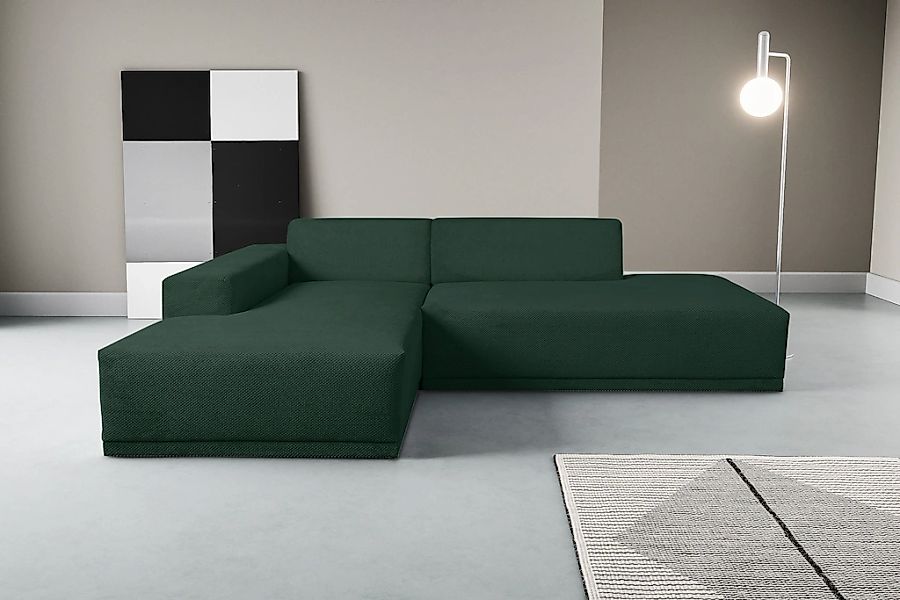 WERK2 Ecksofa "Apollo, hoher Sitzkomfort, aktuelles Design, Breite 264cm, L günstig online kaufen