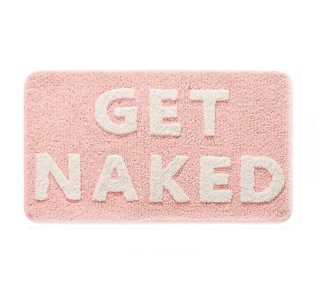 FELIXLEO Fußmatte Badezimmerteppich rutschfest Waschbar Badteppich Rosa 50 günstig online kaufen