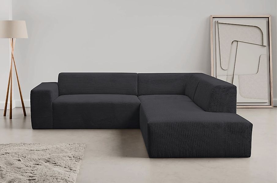 WERK2 Ecksofa "Zeus-M, tolles Sofa mit schönen Details, L-Form", Curvy Tren günstig online kaufen