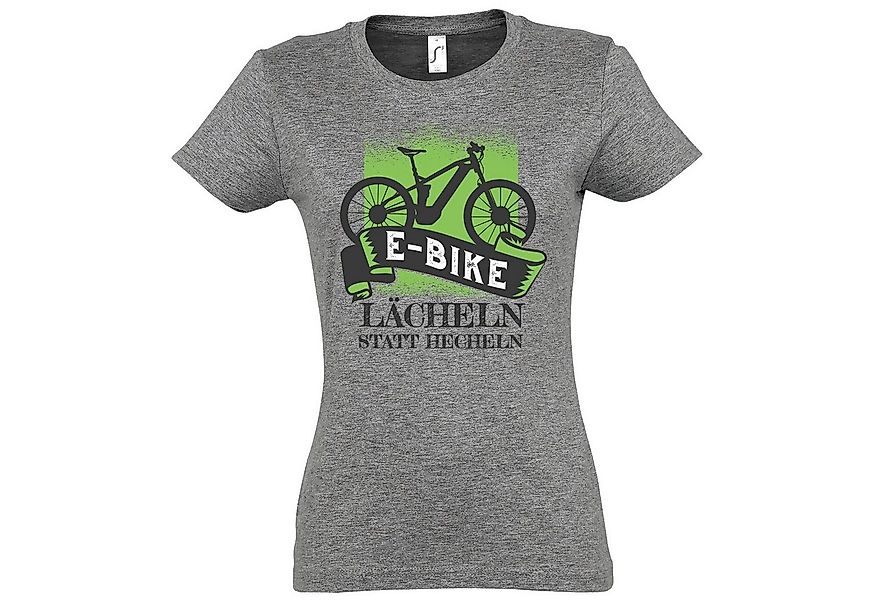 Youth Designz T-Shirt E-Bike Lächeln Statt Hecheln Damen Shirt mit lustigem günstig online kaufen
