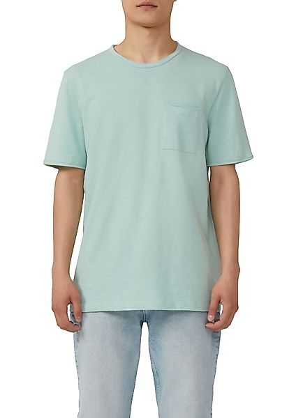 s.Oliver T-Shirt, mit Brusttasche und offenen Kanten günstig online kaufen