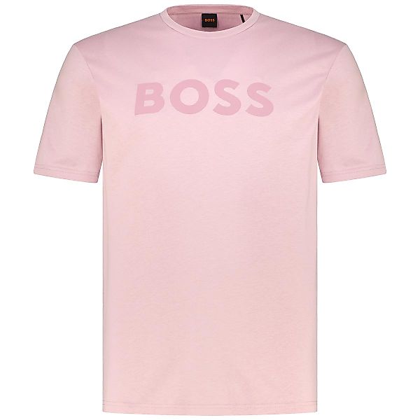 BOSS T-Shirt mit Label-Print Farbe altrosa Größe: 6XL günstig online kaufen