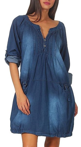 malito more than fashion Jeanskleid malito Damen Jeanskleid, Maxikleid mit günstig online kaufen
